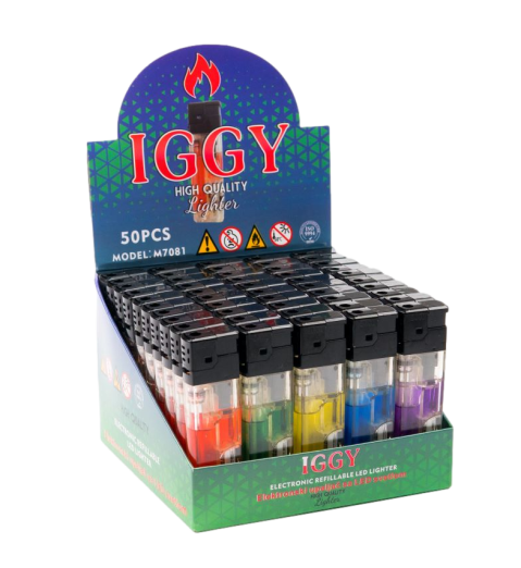 IGGY electronic refillable lighter with LED light